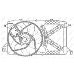 Ventilátor chladenia motora NRF 47264