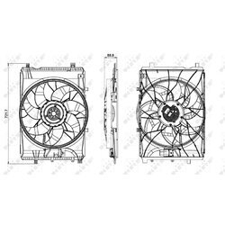 Ventilátor chladenia motora NRF 47850 - obr. 1