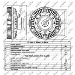 Spojka ventilátora chladenia NRF 49008 - obr. 3