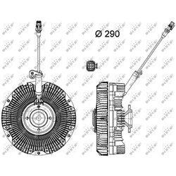 Spojka ventilátora chladenia NRF 49168 - obr. 4