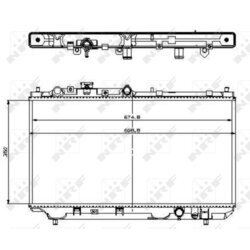 Chladič motora NRF 509512