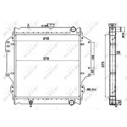 Chladič motora NRF 513161 - obr. 4