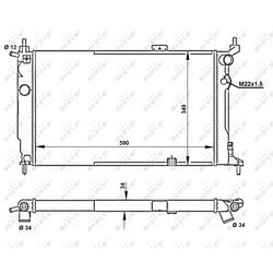 Chladič motora NRF 52204 - obr. 4