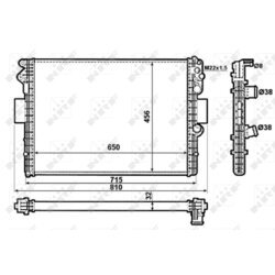 Chladič motora NRF 53612 - obr. 4