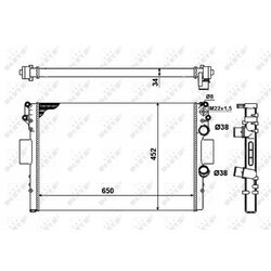 Chladič motora NRF 53623A - obr. 4