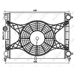 Chladič motora NRF 53999