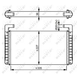 Výmenník tepla vnútorného kúrenia NRF 54299 - obr. 4