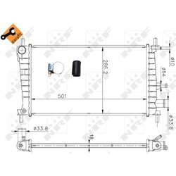 Chladič motora NRF 54666 - obr. 3