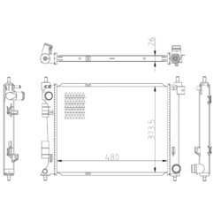 Chladič motora NRF 550033