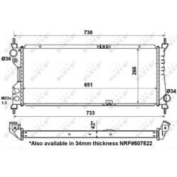 Chladič motora NRF 56163 - obr. 3