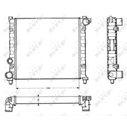 Chladič motora NRF 58766