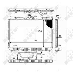 Chladič motora NRF 59043 - obr. 3