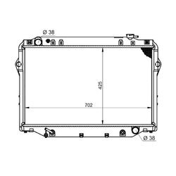 Chladič motora NRF 596712 - obr. 3