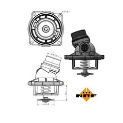 Termostat chladenia NRF 725002 - obr. 4