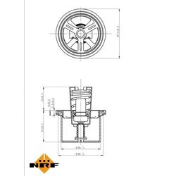 Termostat chladenia NRF 725020 - obr. 4