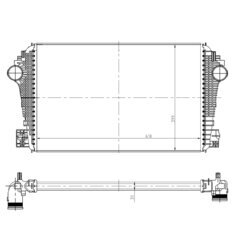 Chladič plniaceho vzduchu NRF 309038 - obr. 4