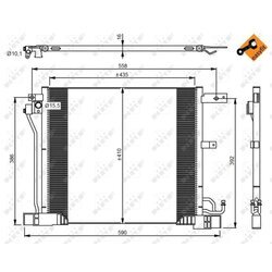 Kondenzátor klimatizácie NRF 350040