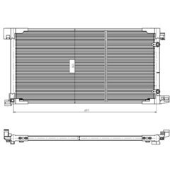 Kondenzátor klimatizácie NRF 350449