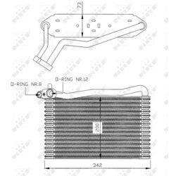 Výparník klimatizácie NRF 36037 - obr. 4