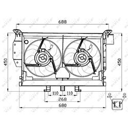 Ventilátor chladenia motora NRF 47503 - obr. 2