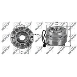 Spojka ventilátora chladenia NRF 49702 - obr. 4