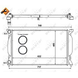 Chladič motora NRF 50539 - obr. 4