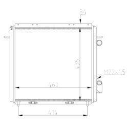 Chladič motora NRF 507359A - obr. 4