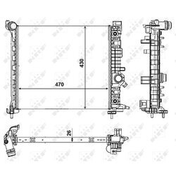 Chladič motora NRF 53008
