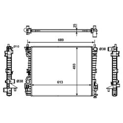 Chladič motora NRF 53020 - obr. 4