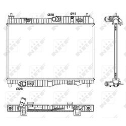 Chladič motora NRF 53044 - obr. 3