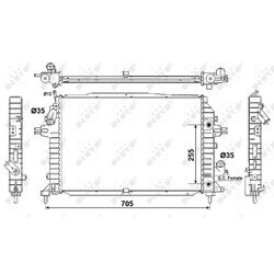 Chladič motora NRF 53082 - obr. 3