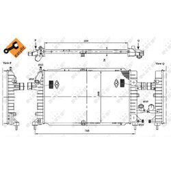 Chladič motora NRF 53447 - obr. 3