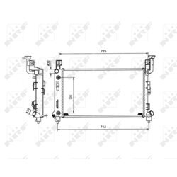 Chladič motora NRF 53501