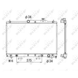 Chladič motora NRF 53705