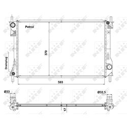 Chladič motora NRF 56041