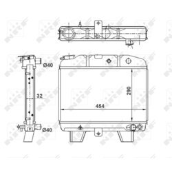 Chladič motora NRF 57101 - obr. 3