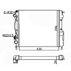 Chladič motora NRF 58934A