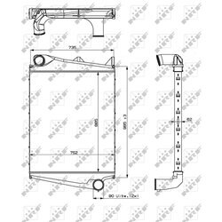 Chladič plniaceho vzduchu NRF 309003 - obr. 4