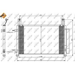 Kondenzátor klimatizácie NRF 35796