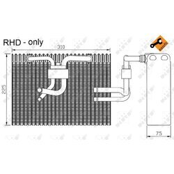 Výparník klimatizácie NRF 36101 - obr. 4