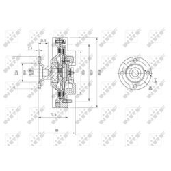 Spojka ventilátora chladenia NRF 49598 - obr. 4