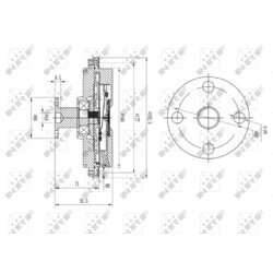 Spojka ventilátora chladenia NRF 49634 - obr. 4