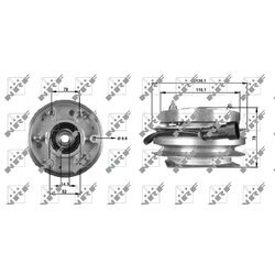 Spojka ventilátora chladenia NRF 49703 - obr. 4