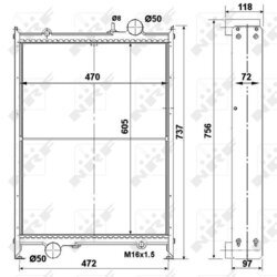 Chladič motora NRF 504530 - obr. 4