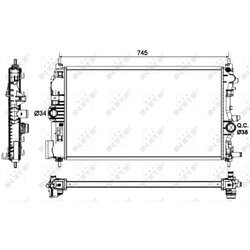 Chladič motora NRF 53129 - obr. 1