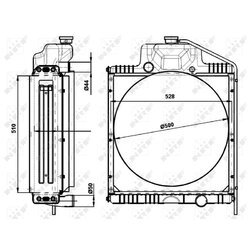 Chladič motora NRF 54095 - obr. 4