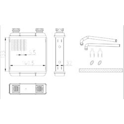 Výmenník tepla vnútorného kúrenia NRF 54411