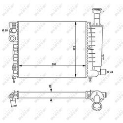 Chladič motora NRF 58814 - obr. 3