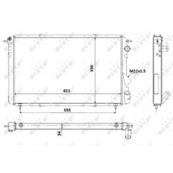 Chladič motora NRF 58901 - obr. 3