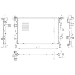 Chladič motora NRF 59286 - obr. 4